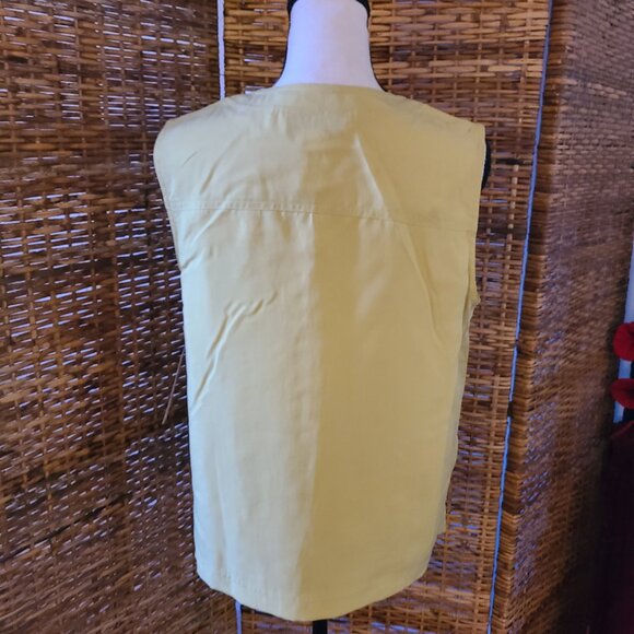 NWT Jones Wear Sport Sleeveless Button Blouse Tencel VTG Size 10 Tuscon Jalapeno - Picture 5 of 5